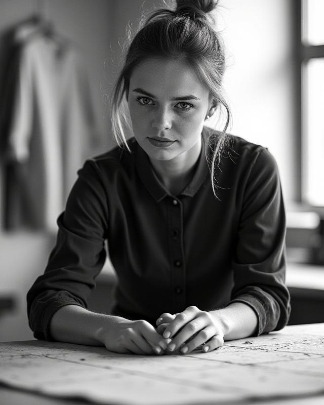 Designeren bak Dune Thread i sitt studio i Oslo