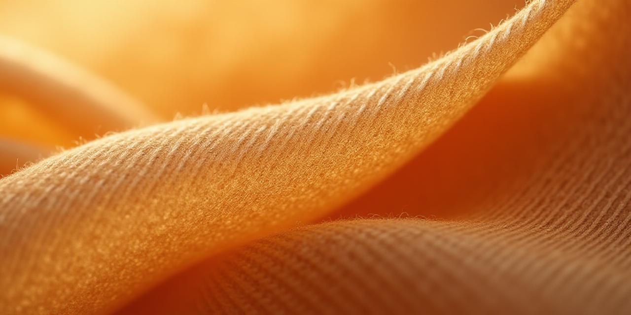 Nærbilde av håndvevd bærekraftig tekstil i varme jordtoner